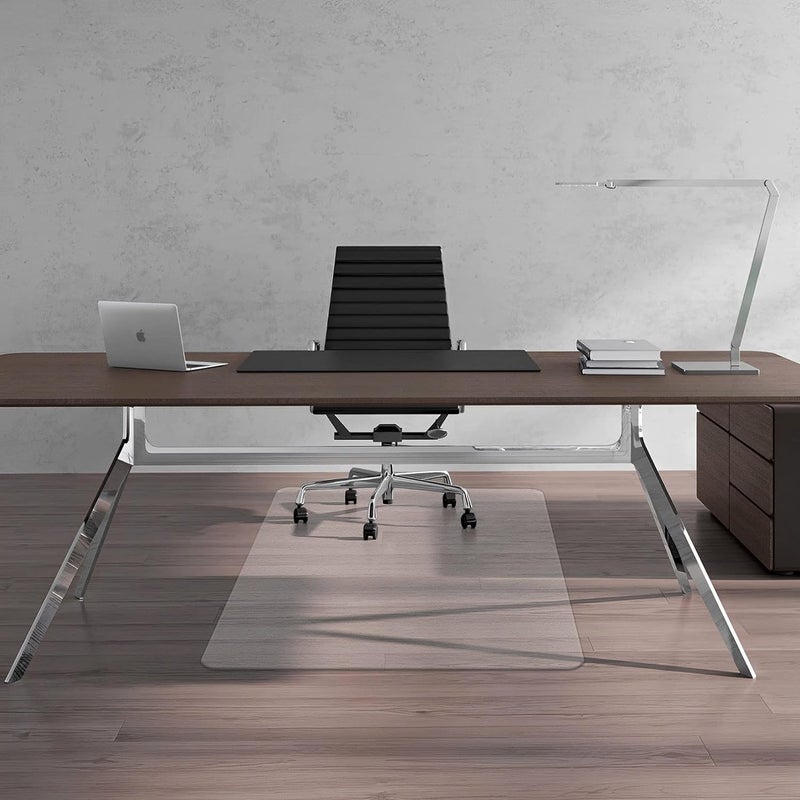FuturHydro Chair Mat for Hardwood Floor, 45" x 53" Large Clear Easy Glide Large Computer Chair Mat, Plastic Rolling Chair Mats for Tile Floor and Gaming Floors (Rectangle) - Image 3